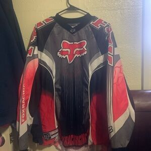 Vintage Fox Racing Red and Black Jersey